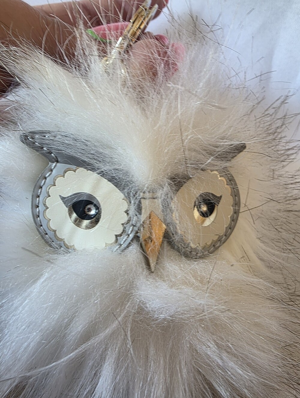 NWT Kate Spade New York Furry Owl Bag Charm Keychain - Picture 4 of 8